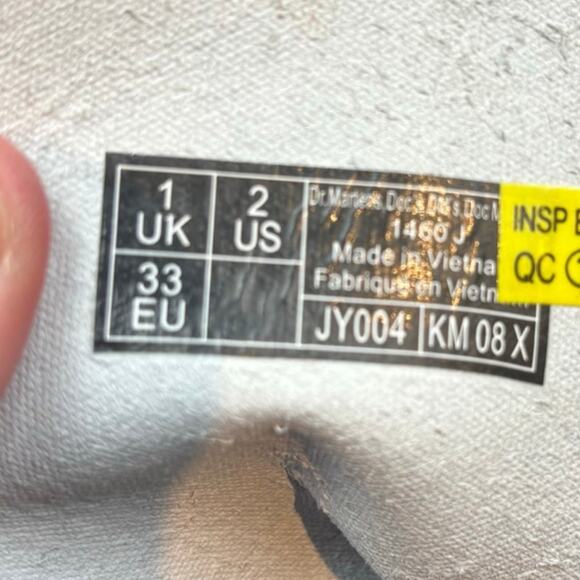 Dr. Marten White smooth leather lace up boots Youth 2 - Picture 5 of 8